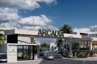 Arcadia, İskele — dış cephe görselleştirmesi