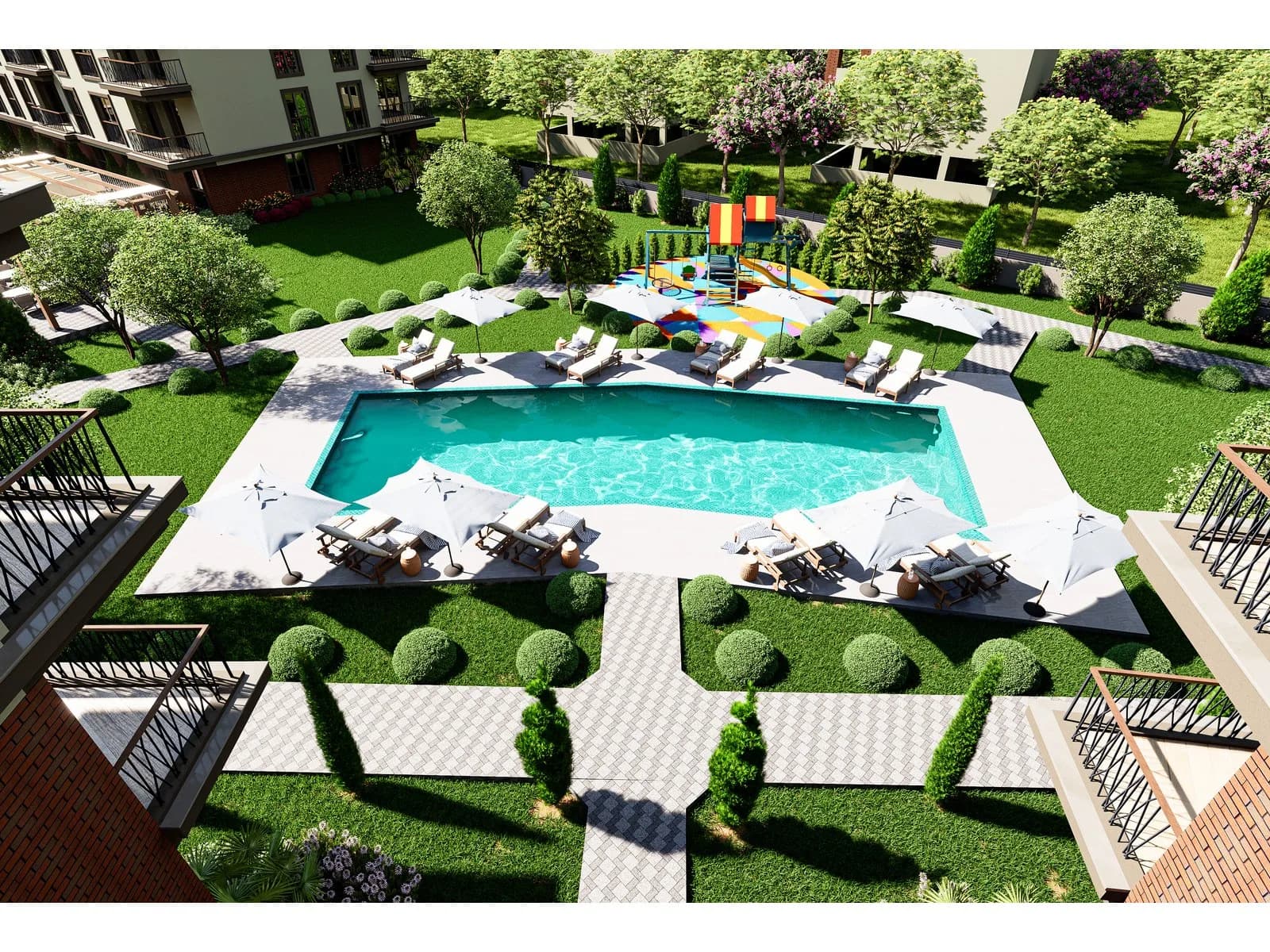 Arden Sitesi, Torbalı — dış cephe görselleştirmesi