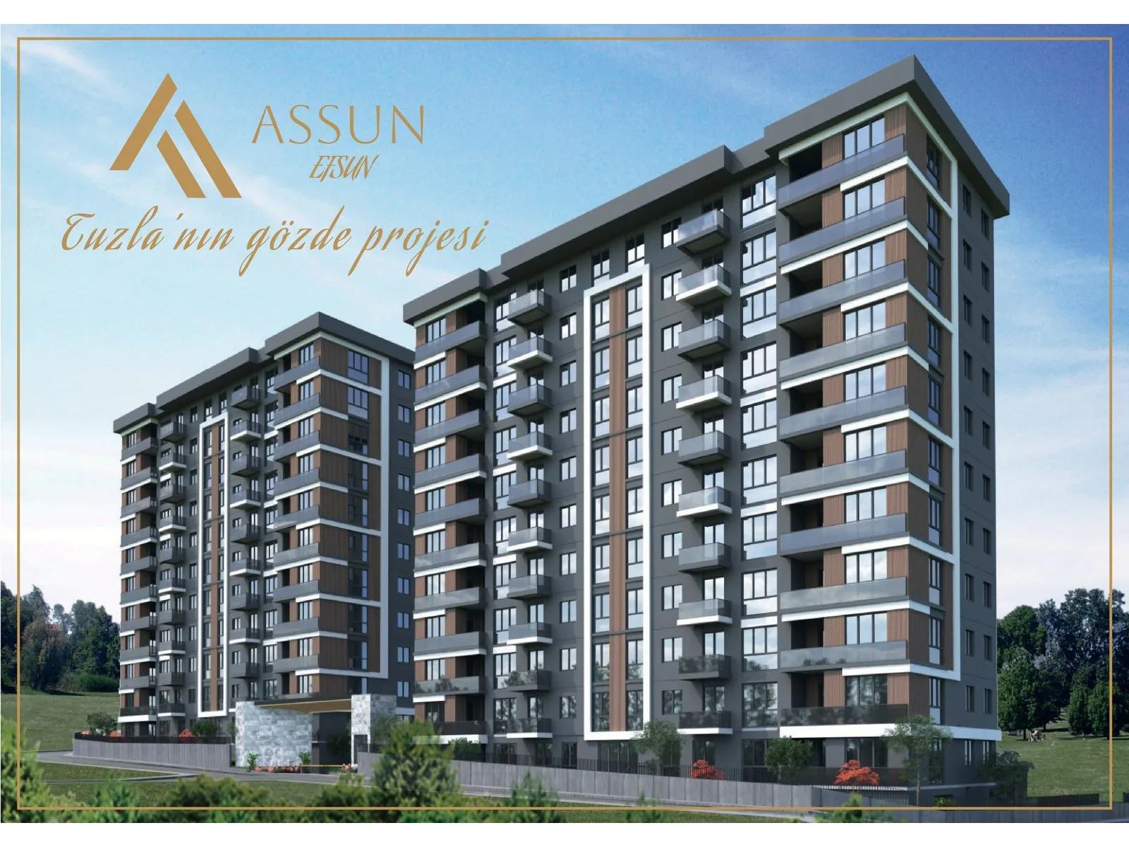 Assun Efsun, Tuzla — dış cephe görselleştirmesi