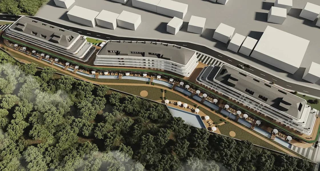 Aura City Göktürk, Eyüp — dış cephe görselleştirmesi