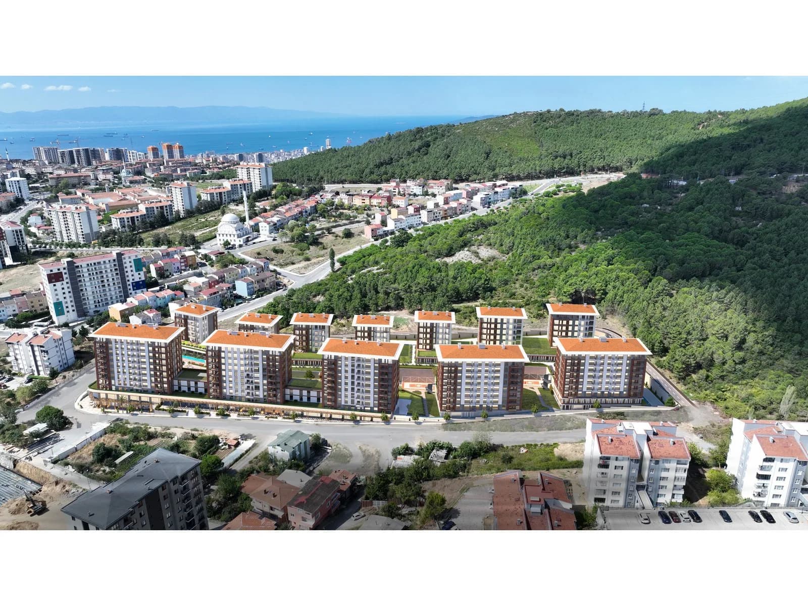 Aydos Yeşilçam Evleri, Pendik — dış cephe görselleştirmesi