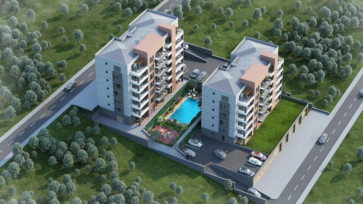 Balkan Damlapark, Nilüfer — dış cephe görselleştirmesi