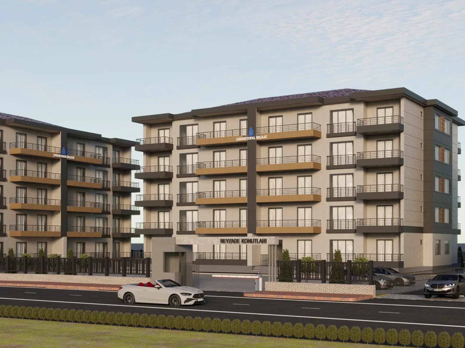Beyzade Sitesi, Karatay — dış cephe görselleştirmesi