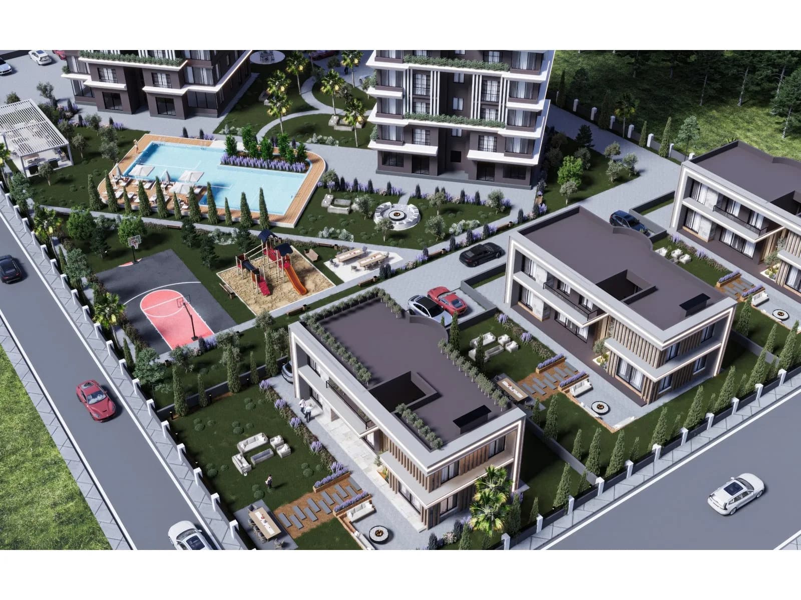 Binici Gold Sitesi, Mezitli — dış cephe görselleştirmesi · 5. görsel