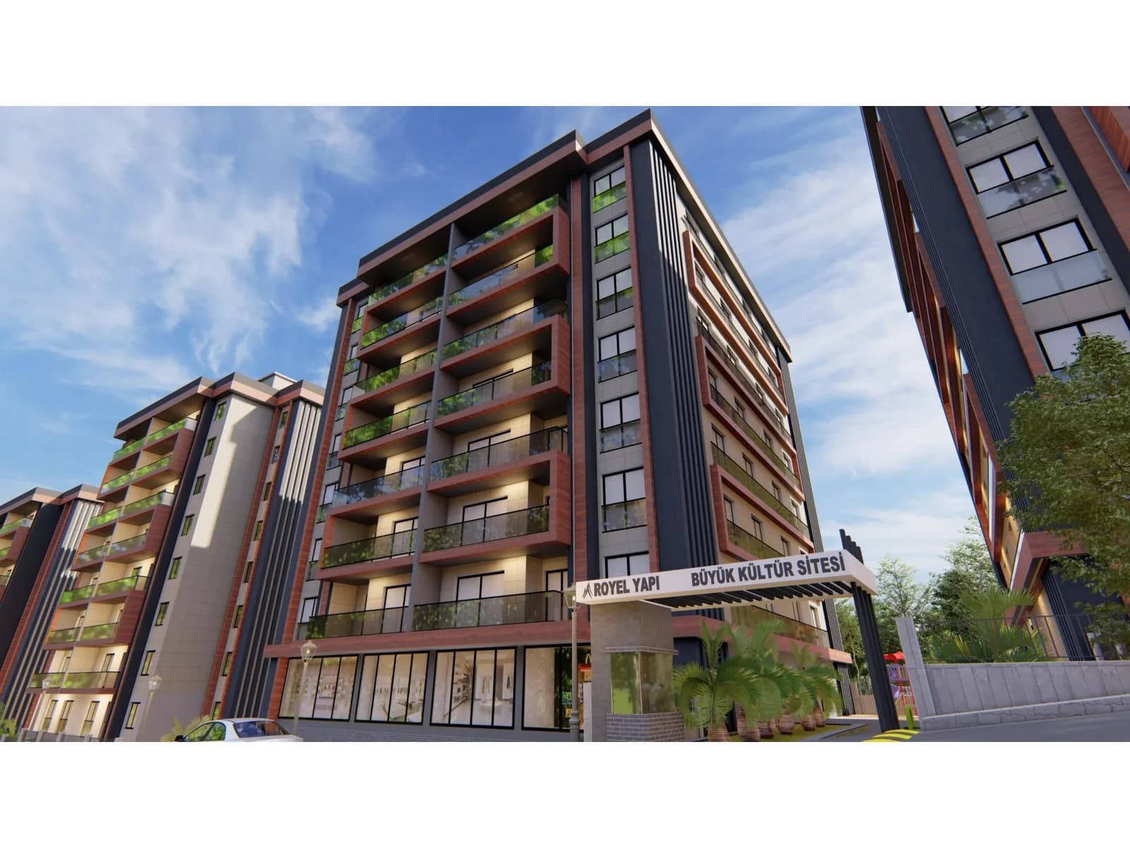 Büyük Kültür Sitesi, Silivri — dış cephe görselleştirmesi