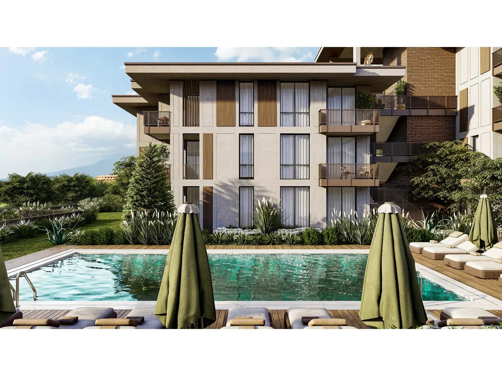 Çağrışan Residence, Mudanya — dış cephe görselleştirmesi
