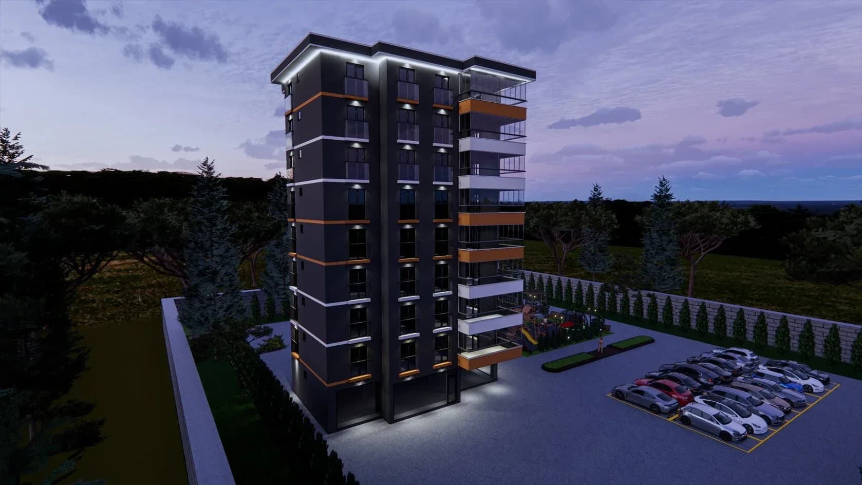 Cengizhan Kara Modern Premium, Sincan — dış cephe görselleştirmesi