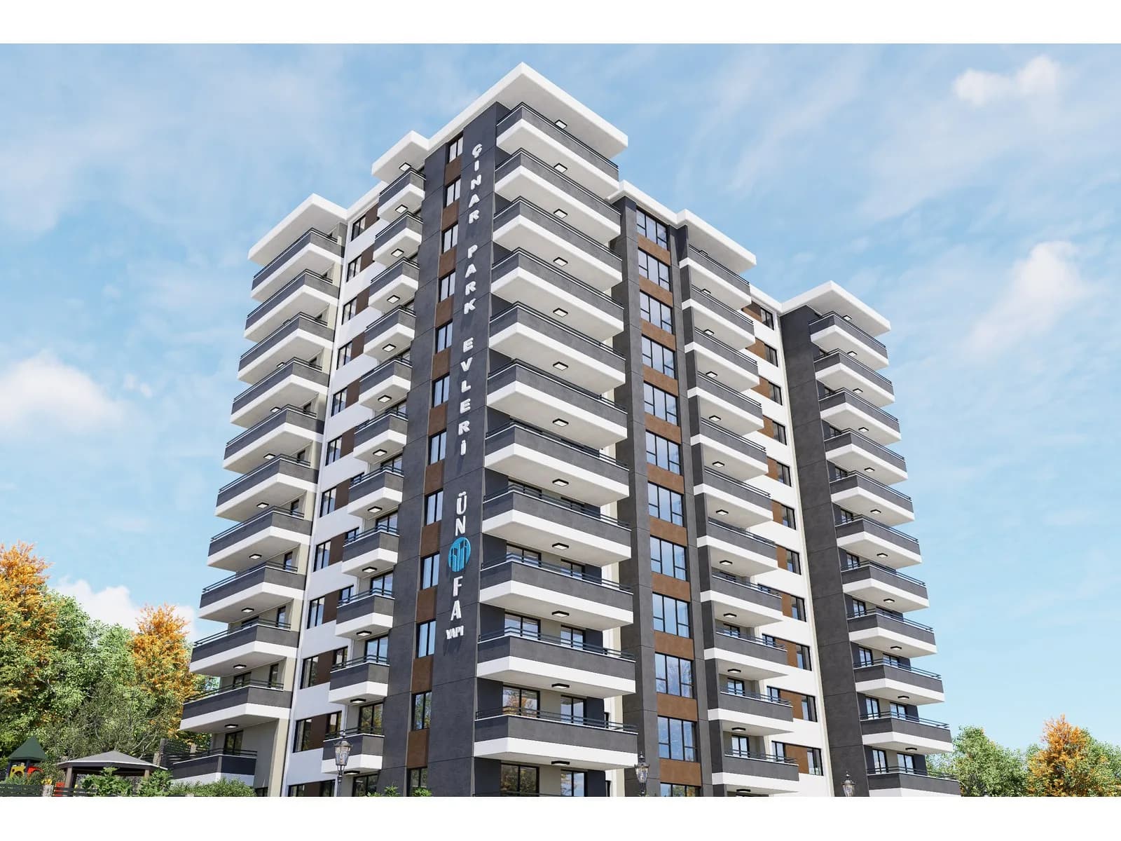 Çınar Park Evleri, Ordu — dış cephe görselleştirmesi · 3. görsel