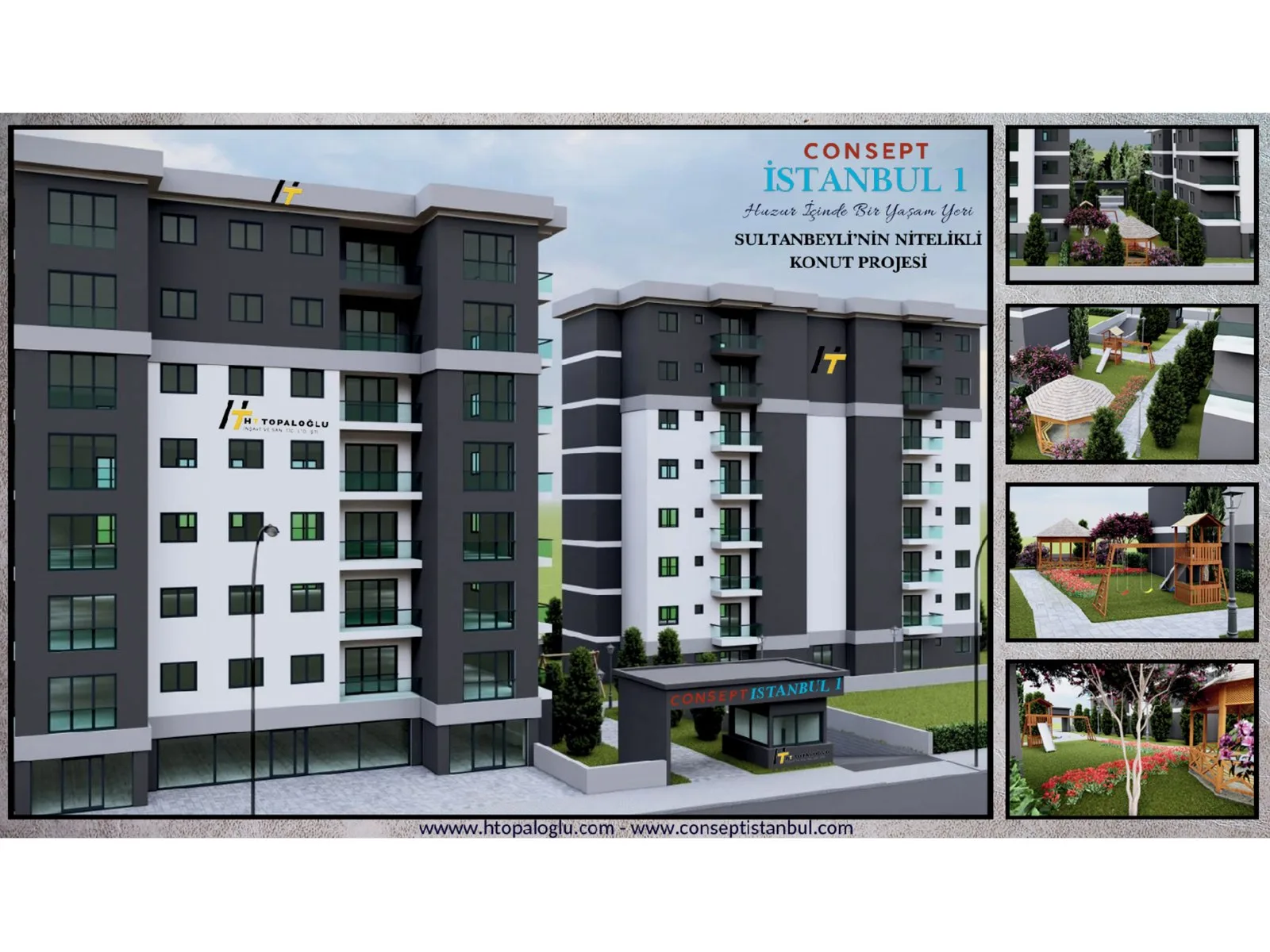Consept İstanbul 1, Sultanbeyli — dış cephe görselleştirmesi · 3. görsel