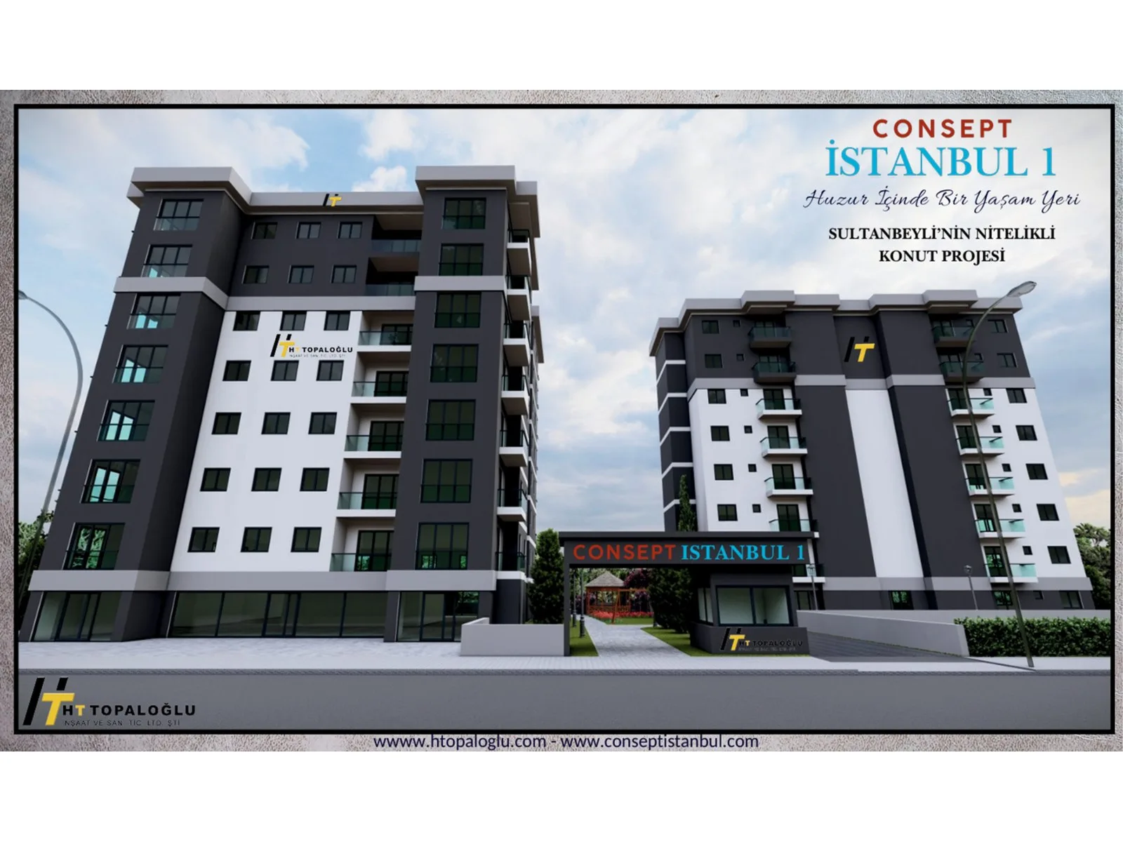 Consept İstanbul 1, Sultanbeyli — dış cephe görselleştirmesi · 5. görsel