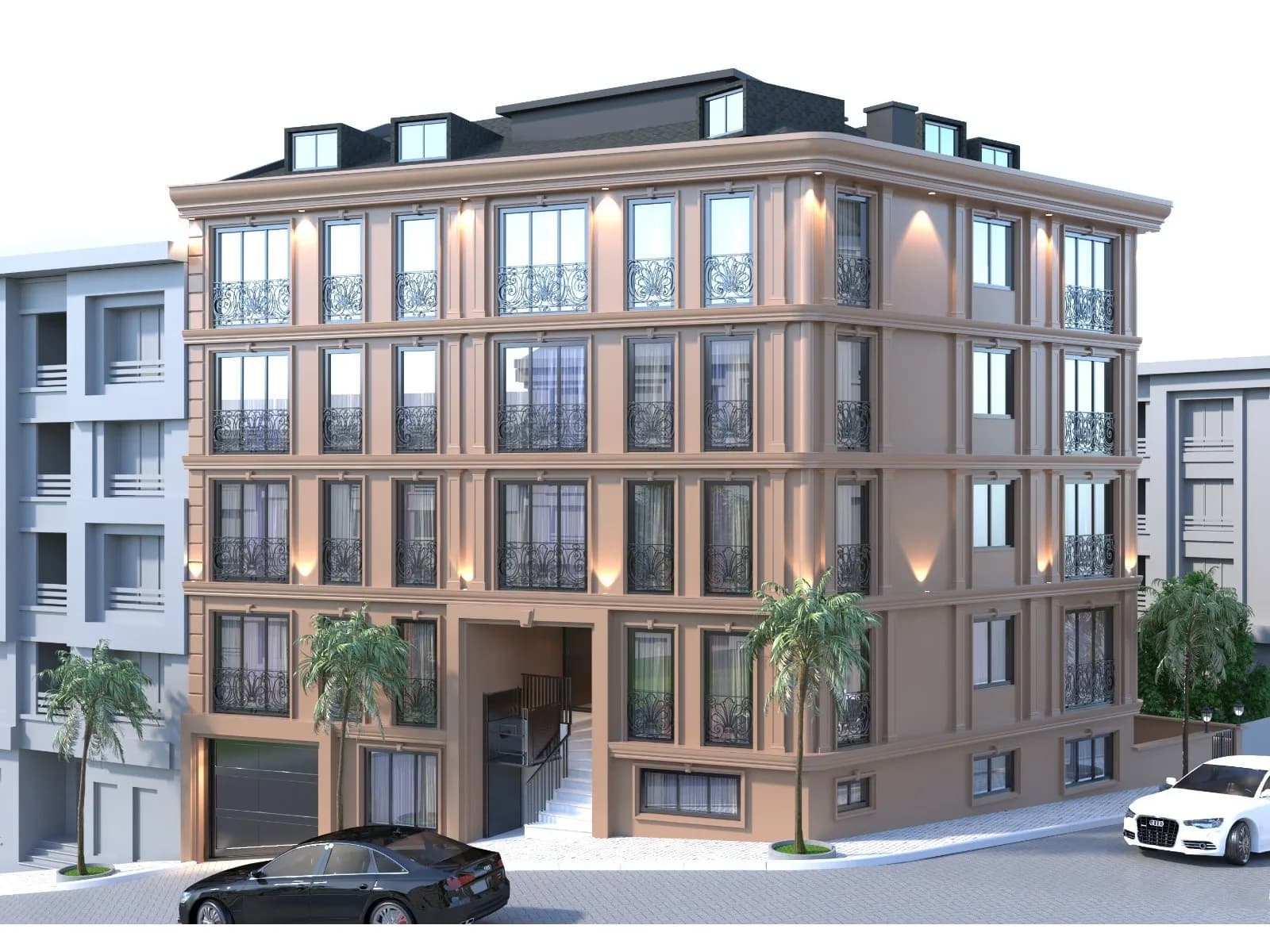 Dillice, Beyoğlu — dış cephe görselleştirmesi