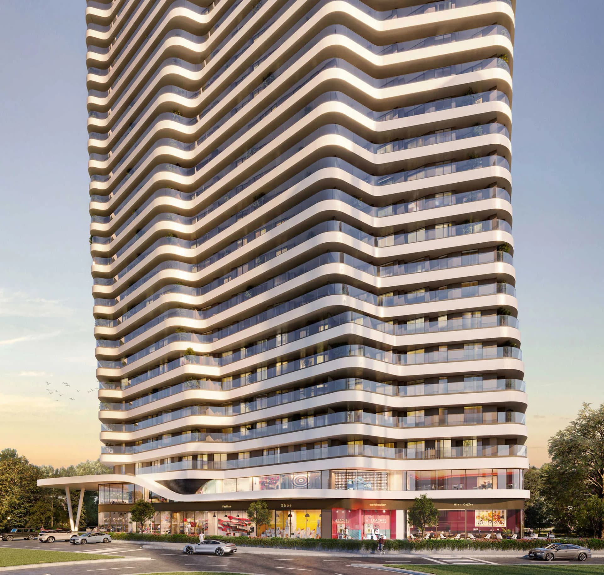 Divan Residence, Konak — dış cephe görselleştirmesi · 4. görsel