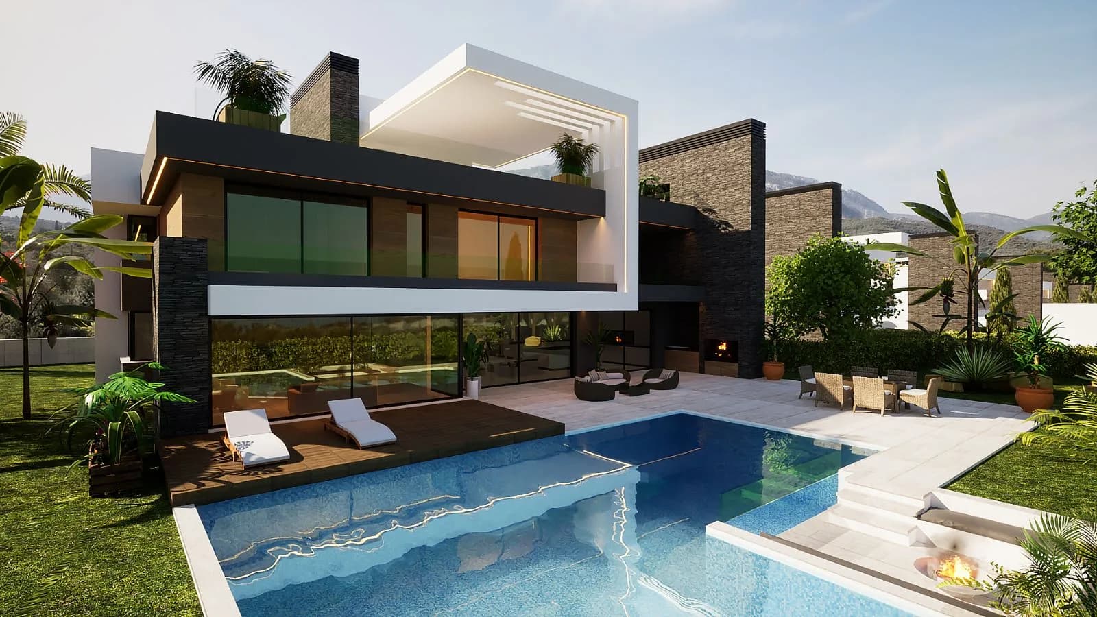 Edremit Villas, Girne — dış cephe görselleştirmesi