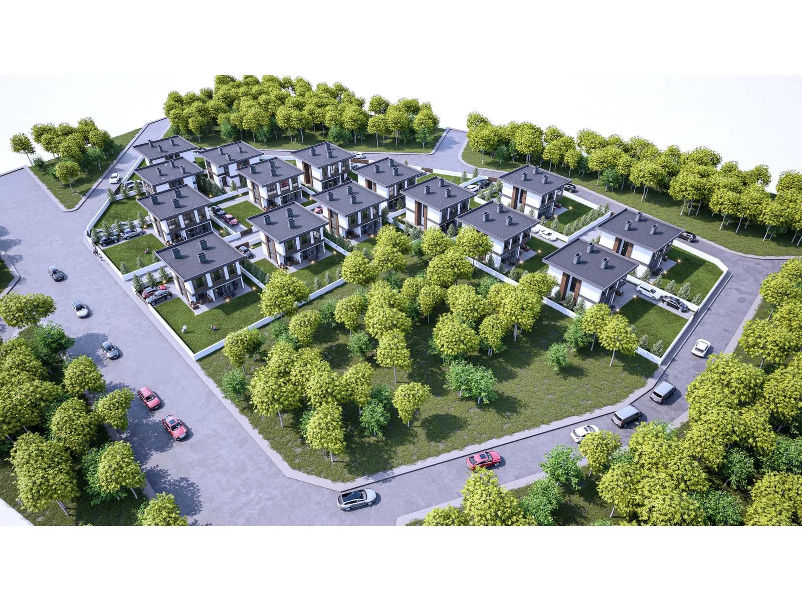 Eğribucak Ferahfeza Villaları, Melikgazi — dış cephe görselleştirmesi · 3. görsel