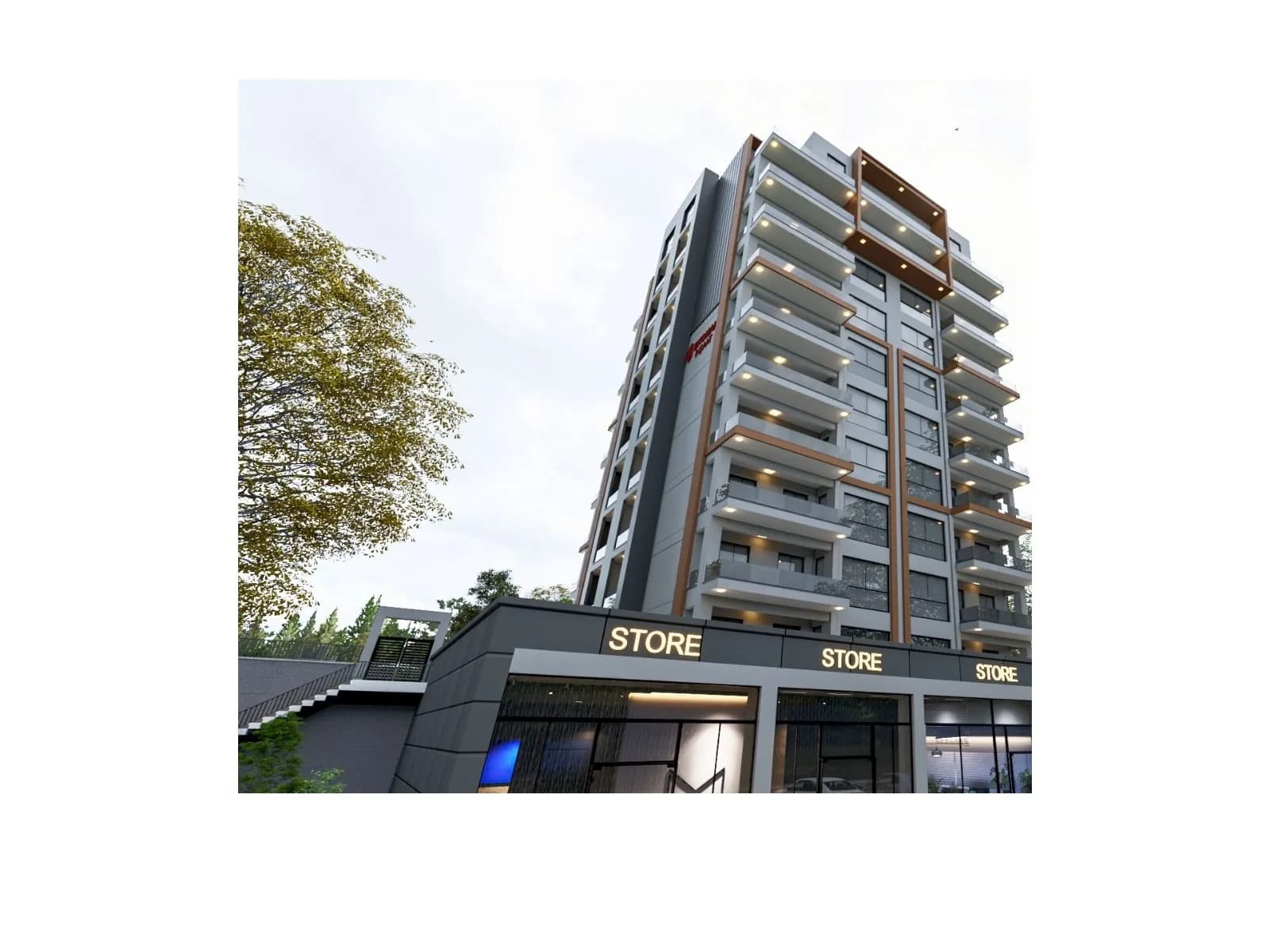 Ekomak Azura Park, Nilüfer — dış cephe görselleştirmesi · 3. görsel