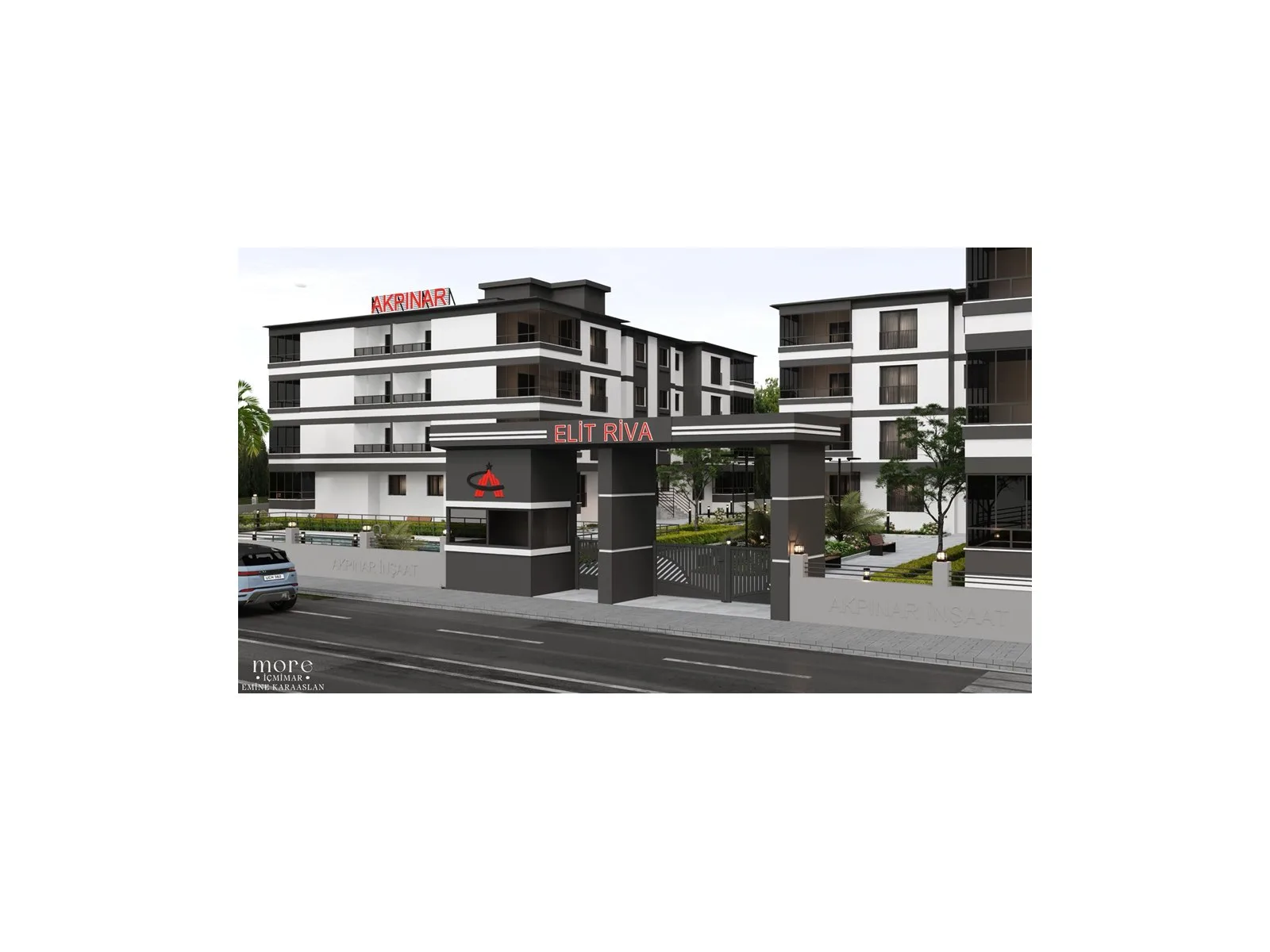 Elit Riva Sitesi, Torbalı — dış cephe görselleştirmesi · 3. görsel