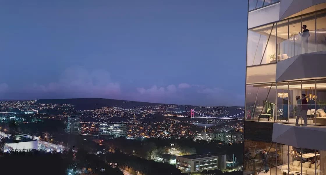 Etro Residences İstanbul, Sarıyer — dış cephe görselleştirmesi · 4. görsel