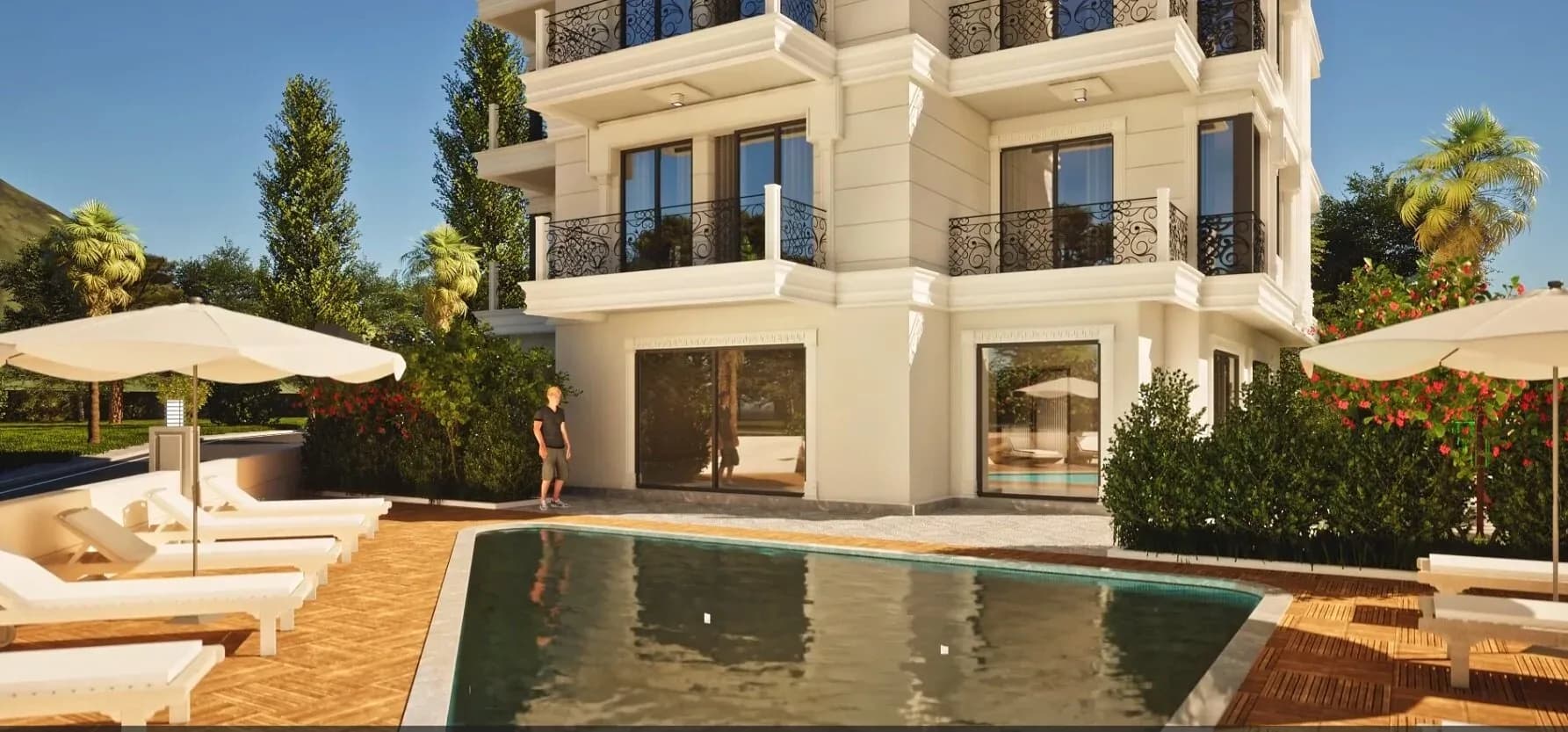 Exquisite Residence, Alanya — dış cephe görselleştirmesi · 2. görsel