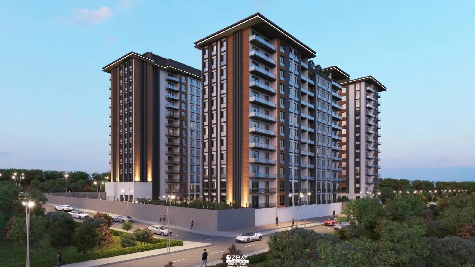 Grand Vadi Konakları, Gaziemir — dış cephe görselleştirmesi · 3. görsel