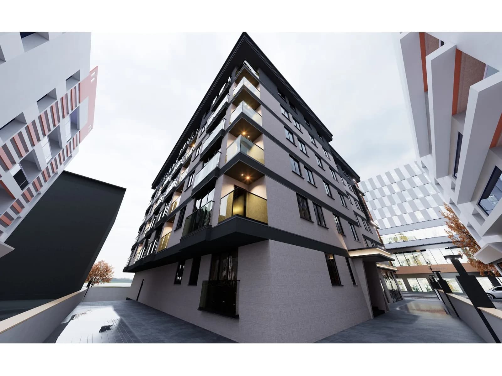 Güneş Apartman, Pendik — dış cephe görselleştirmesi · 4. görsel