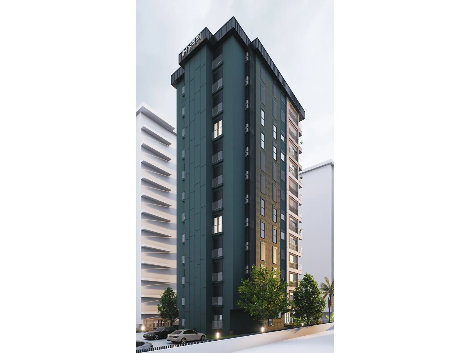 Güneş Apartmanı, Kadıköy — dış cephe görselleştirmesi · 4. görsel