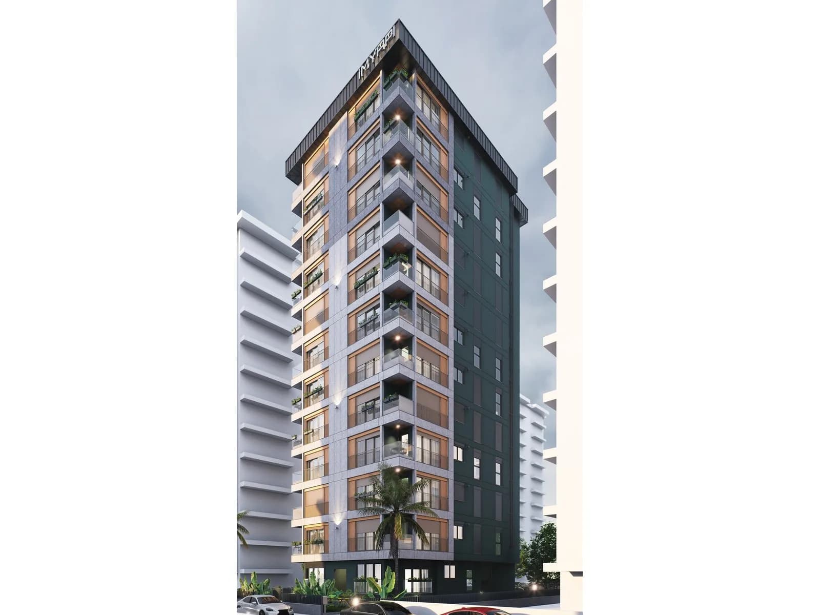 Güneş Apartmanı, Kadıköy — dış cephe görselleştirmesi · 2. görsel