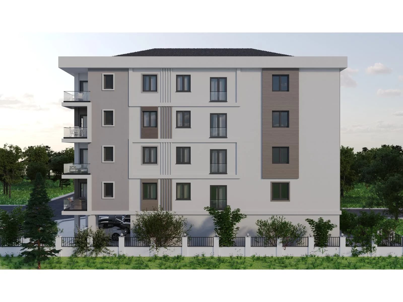Güneş Şirinevler, Ordu — dış cephe görselleştirmesi