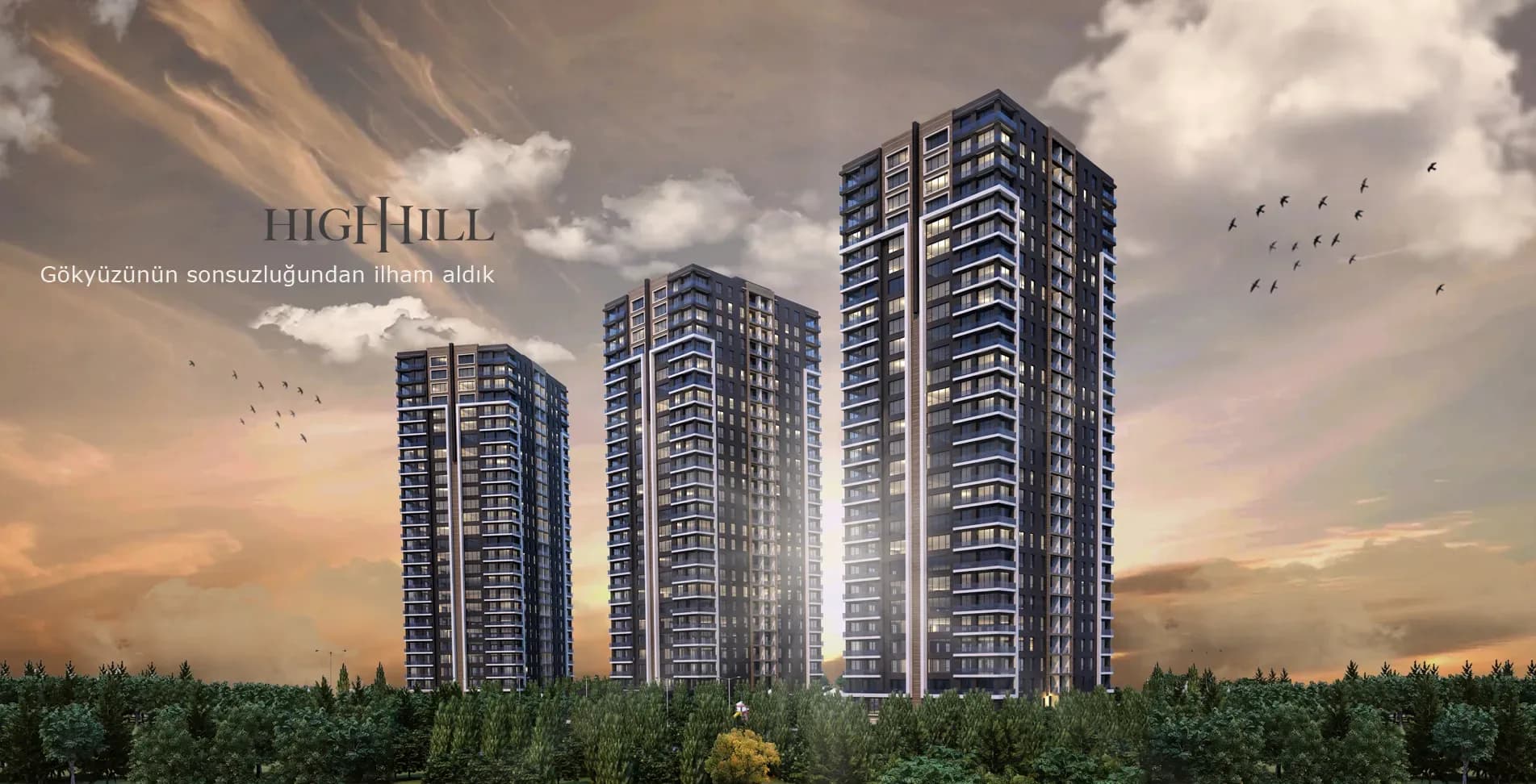 High Hill İncek, Gölbaşı — dış cephe görselleştirmesi
