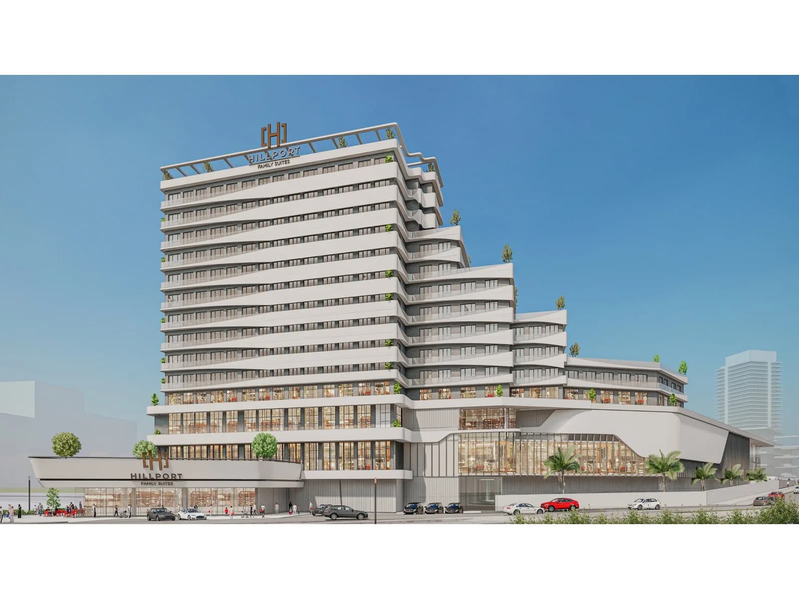 Hillport Family Suites, Başakşehir — dış cephe görselleştirmesi
