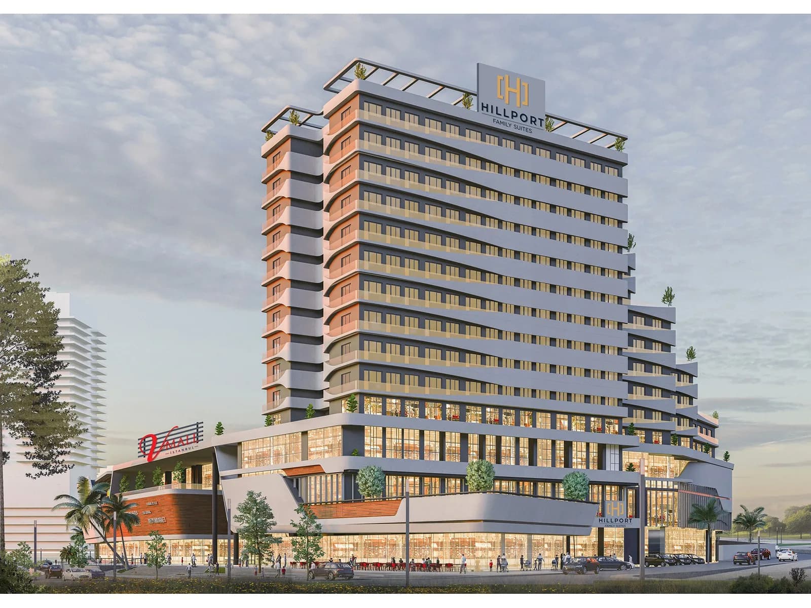 Hillport Family Suites, Başakşehir — dış cephe görselleştirmesi · 2. görsel