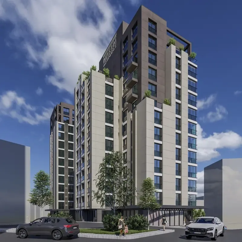 İmperium No2 Residence, Kağıthane — dış cephe görselleştirmesi