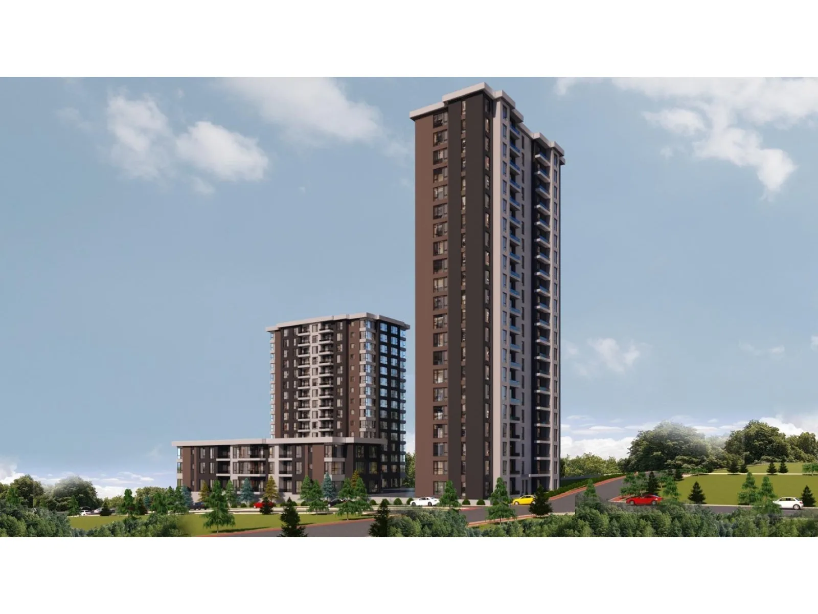 Ufuk İncek Sitesi, Gölbaşı — dış cephe görselleştirmesi · 2. görsel