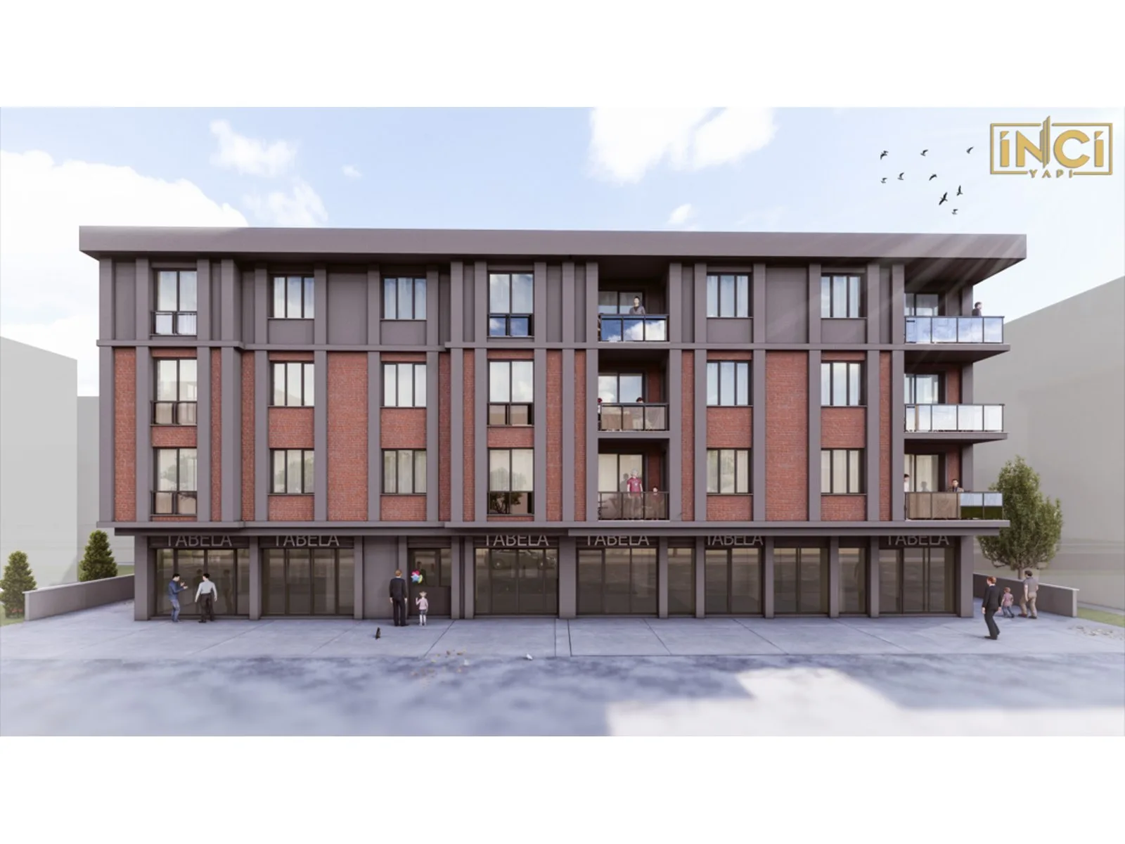 İnci Loft, Selçuklu — dış cephe görselleştirmesi · 5. görsel