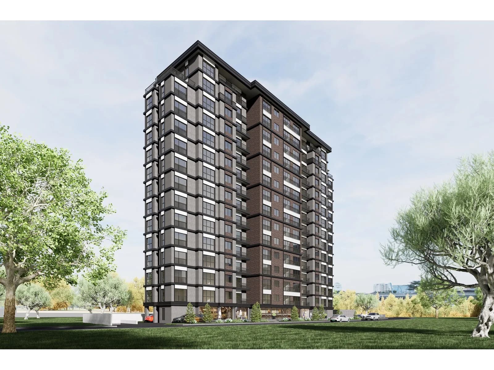 Irmak Pearl Residence, Zeytinburnu — dış cephe görselleştirmesi