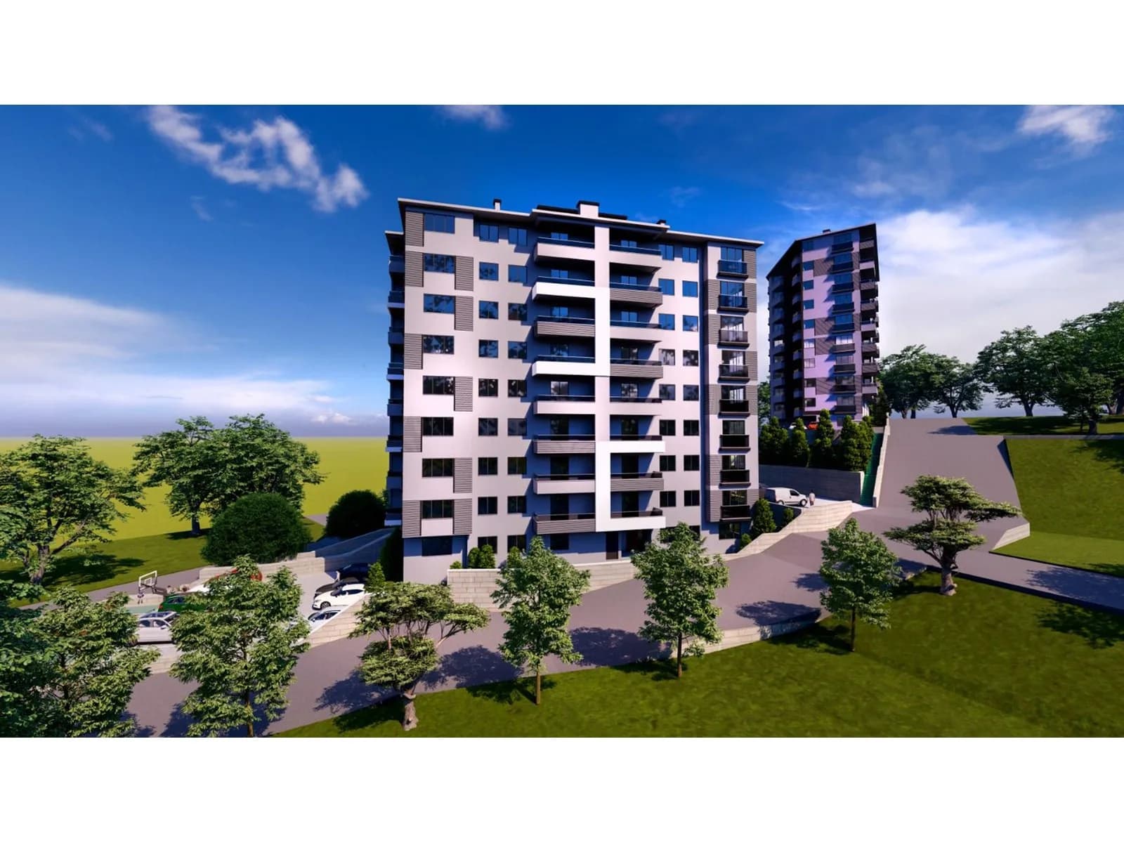 Karanfil İnşaat Değirmendere, Rize — dış cephe görselleştirmesi