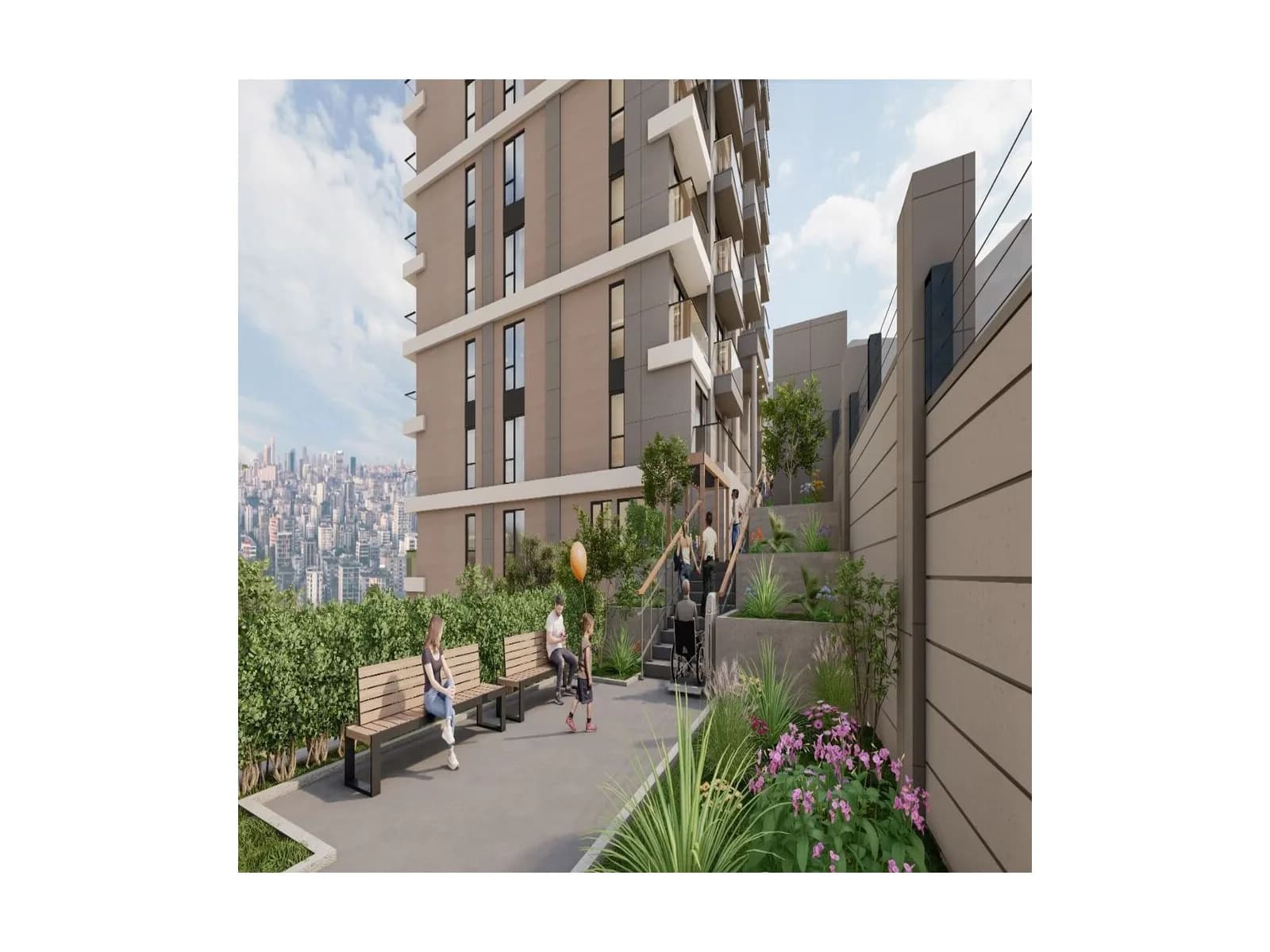 Kiptaş Maslak Modern, Sarıyer — dış cephe görselleştirmesi · 2. görsel