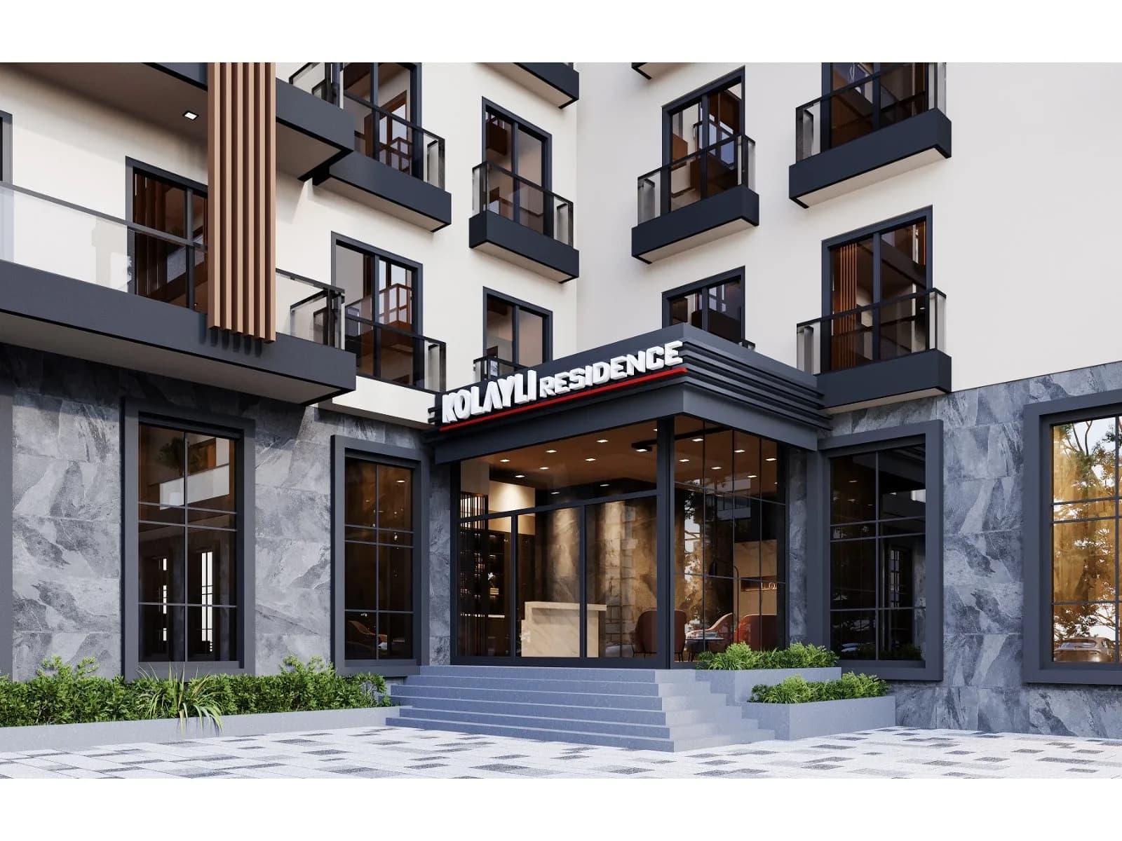 Kolaylı Residence, İzmit — dış cephe görselleştirmesi · 5. görsel