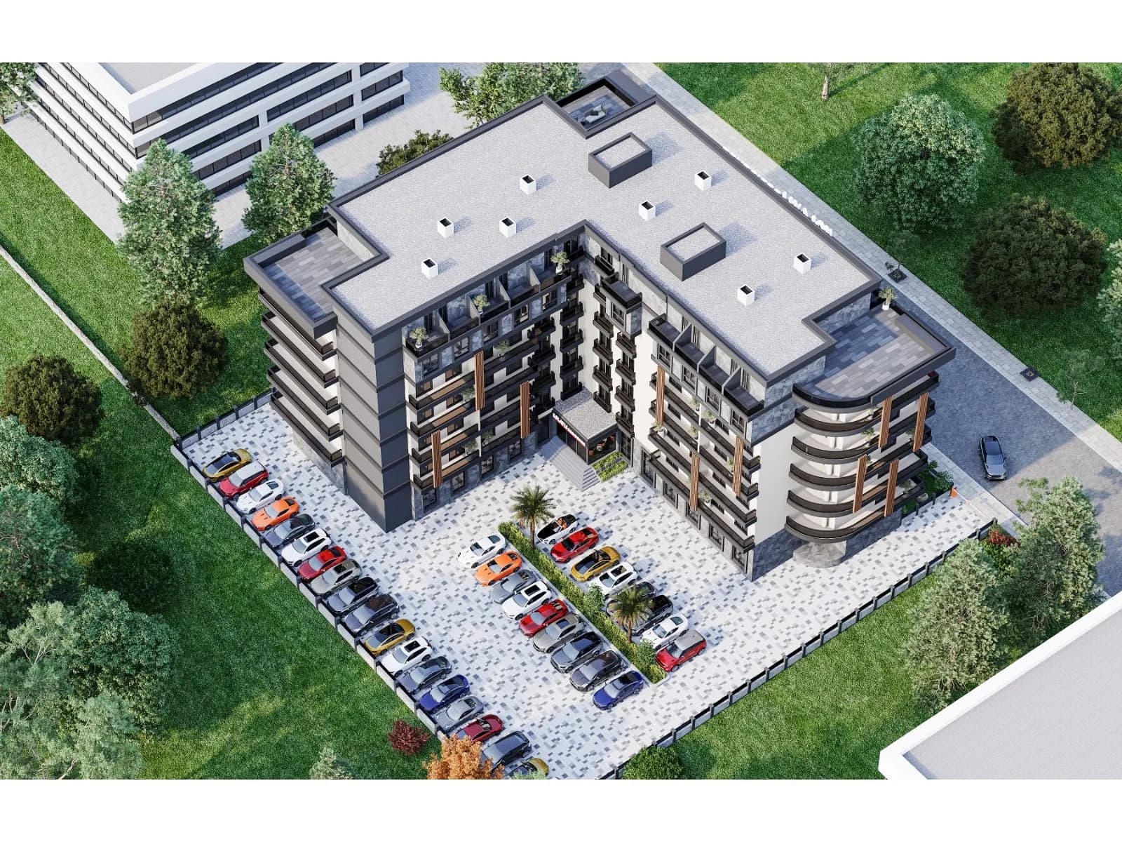 Kolaylı Residence, İzmit — dış cephe görselleştirmesi