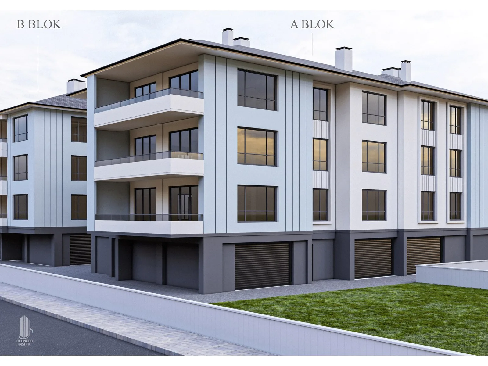 Konak Sitesi, Bolu — dış cephe görselleştirmesi
