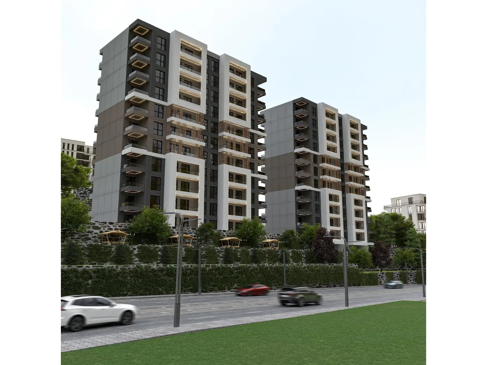 Konak Yapı Konutları, Tokat — dış cephe görselleştirmesi