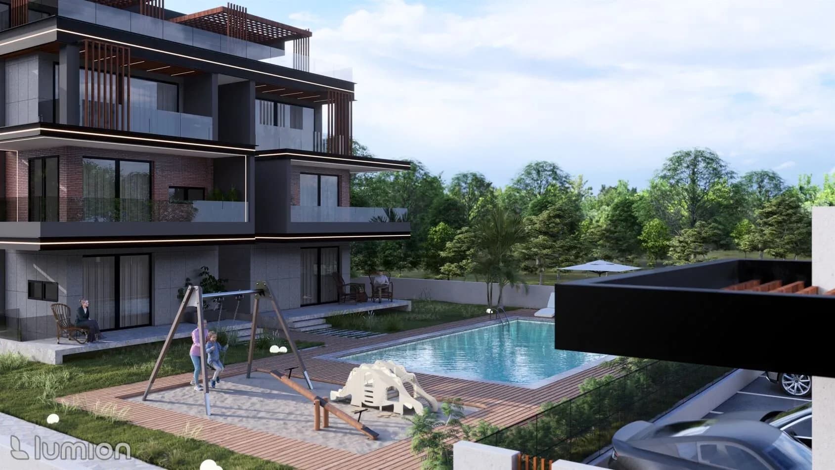 Lotus Life, Aksu — dış cephe görselleştirmesi · 4. görsel