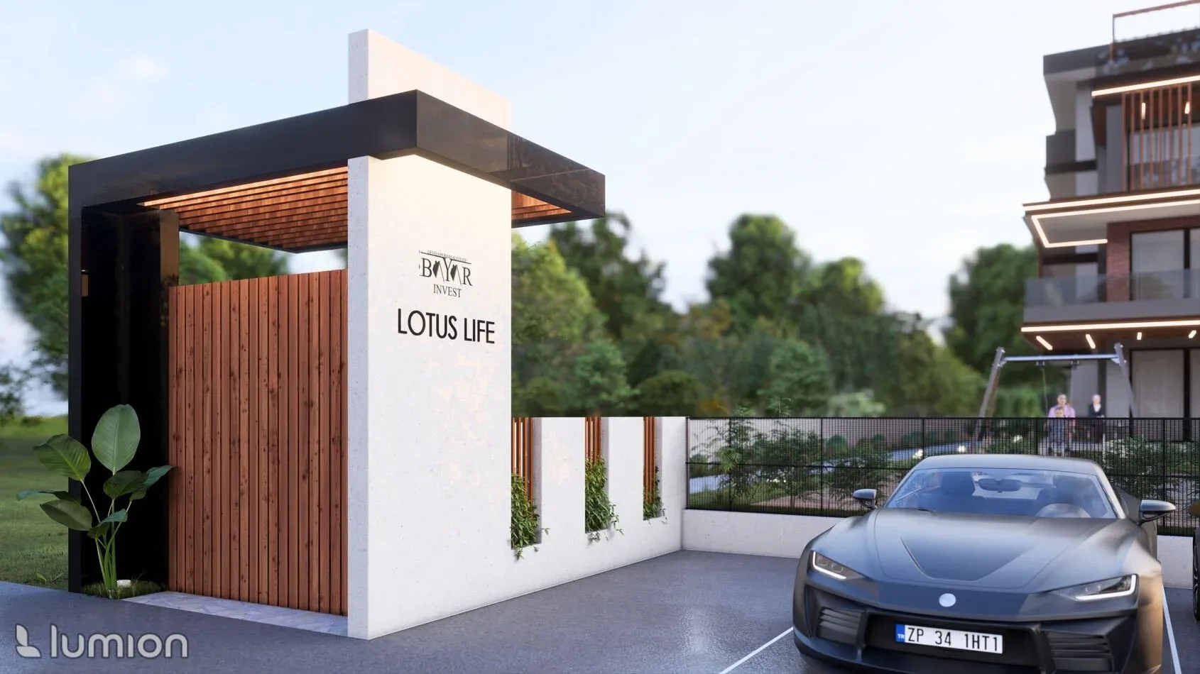 Lotus Life, Aksu — dış cephe görselleştirmesi · 2. görsel