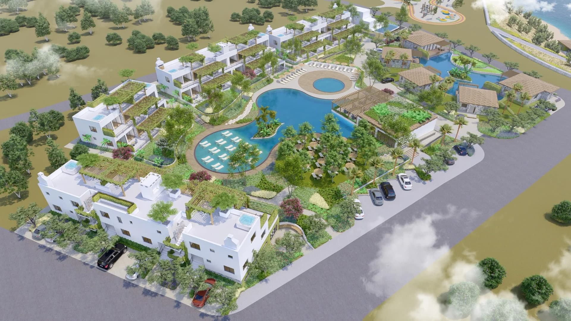 Maldives Homes, Girne — dış cephe görselleştirmesi
