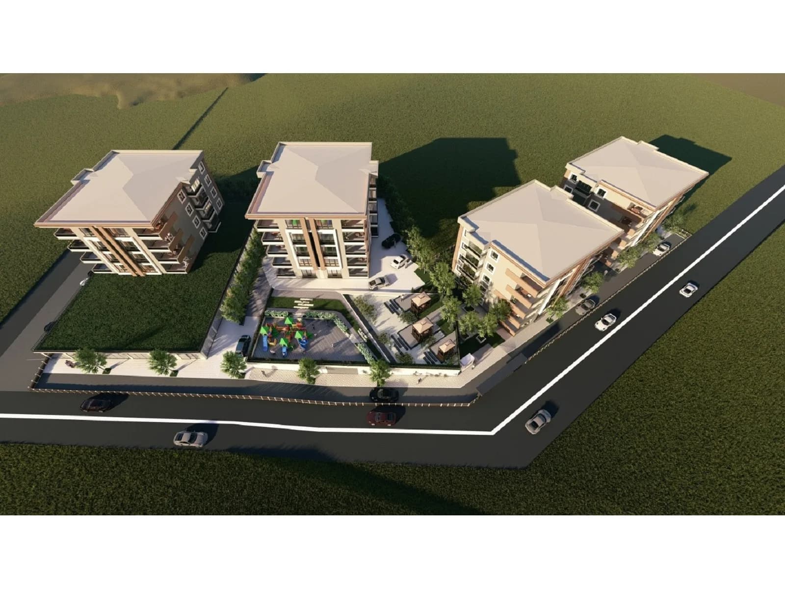 Mera Garden, Trabzon — dış cephe görselleştirmesi