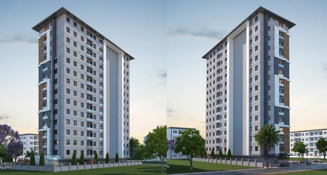 Meydan Residence, Küçükçekmece — dış cephe görselleştirmesi