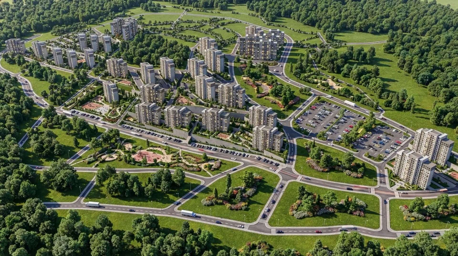 Natura Banliyö, Mamak — dış cephe görselleştirmesi
