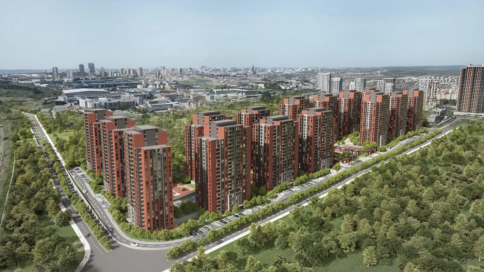 Natura Ferce, Bahçeşehir — dış cephe görselleştirmesi · 2. görsel