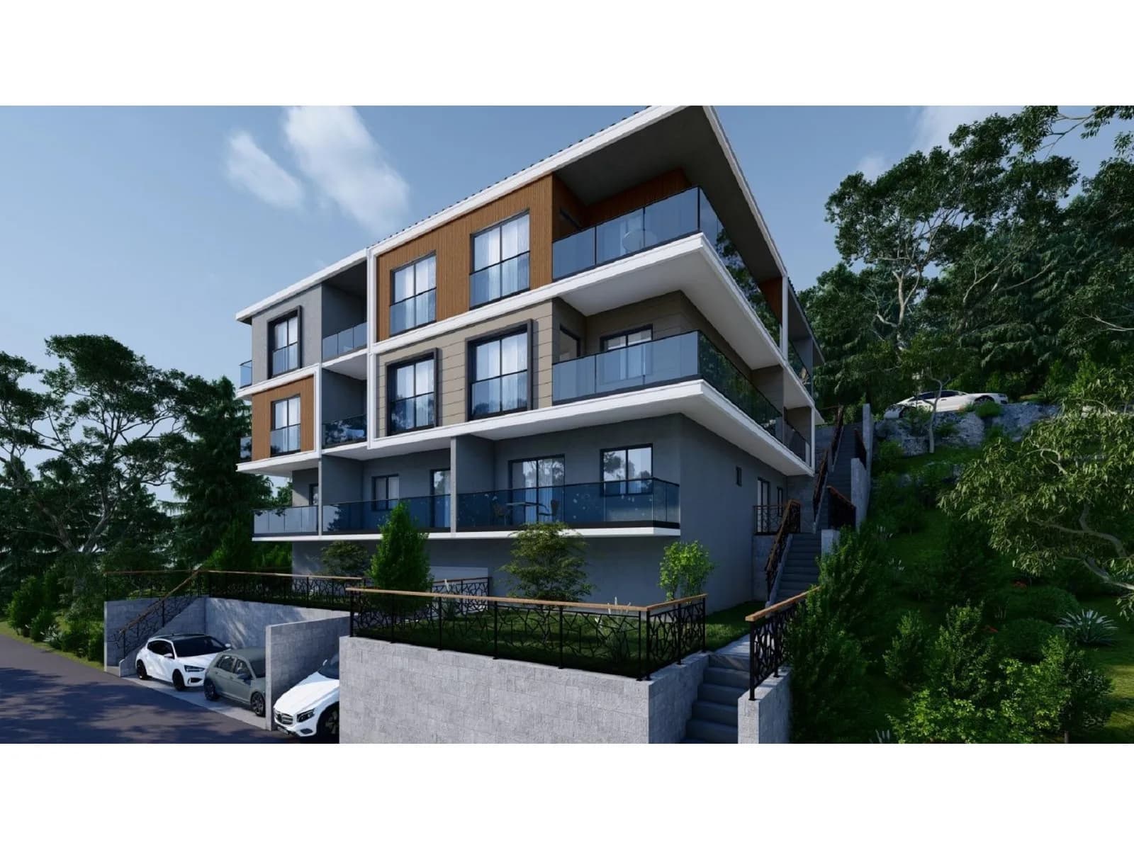 Nayci Apartmanı, Milas — dış cephe görselleştirmesi · 5. görsel