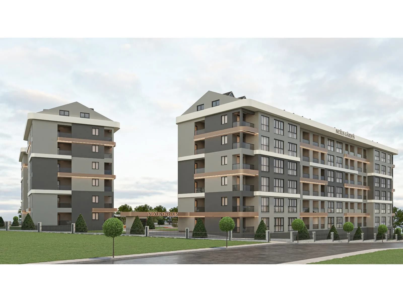 Nexus Garden, Merkez — dış cephe görselleştirmesi · 3. görsel