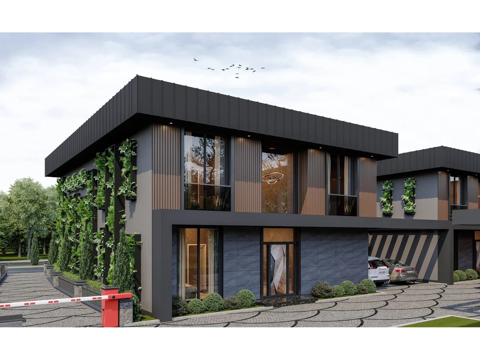 Nezaket Villaları, Başiskele — dış cephe görselleştirmesi